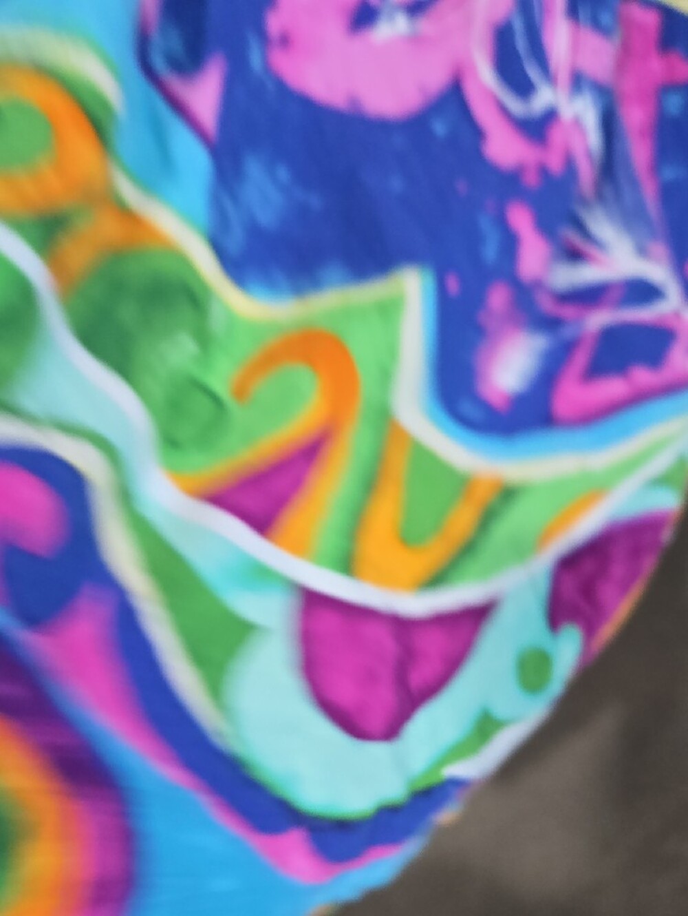 Jams World Multicolor Swirl Print Midi Dress with Purple, Pink, Blue and Orange - Picture 8 of 15